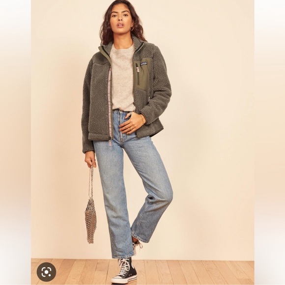 Patagonia Retro X Jacket Classic Furry Taupe Tan Pink Size XL - Picture 14 of 14